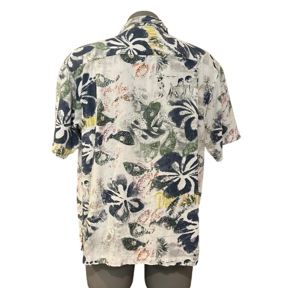 Duke Kakanamoku Shirt Mens XL Hawaiian Button Front Short Sleeve Tropical - Picture 4 of 9